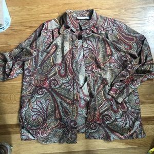 Vintage Funky Paisley Button Down